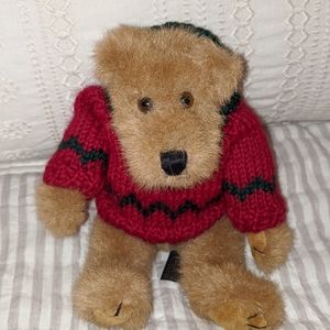 Boyd's Bear in red Christmas tree sweater